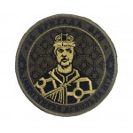 Шеврон 25 бригада ОГП імені князя Аскольда НГУ світлий кант Олива (розмір 9х9 см)