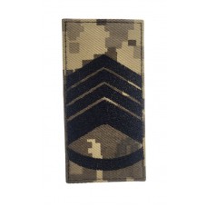 Погон на липучке Главный мастер сержант ВСУ Пиксель (размер 5х10 см)