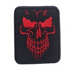 Шеврон Череп Чорний (розмір 6.5х8 см)