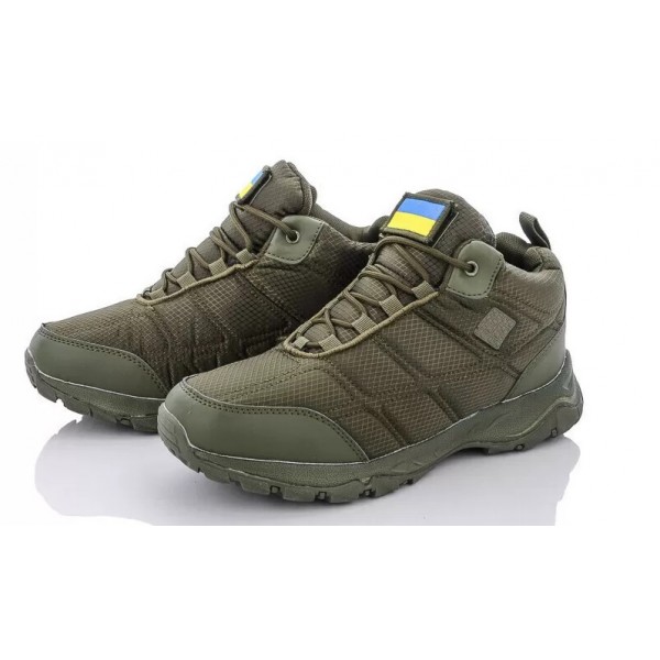 Ботинки зимние Bayota A9004-9 плащевка/искусственная кожа Зеленые - 3592317