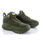 Ботинки зимние Bayota A9003-9 с мехом плащевка/искуственная кожа зеленые