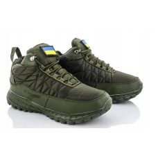 Ботинки зимние Bayota A9003-9 с мехом плащевка/искуственная кожа зеленые