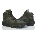 Ботинки зимние Sigol с мехом текстиль/искуственная кожа зеленые