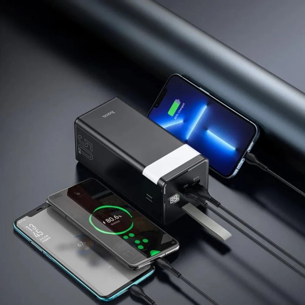 Повербанк Hoco J86A (50000 mAh, 22.5 W 5A) с быстрой зарядкой и фонарем Black - 3592512 Повербанк Hoco J86A (50000 mAh, 22.5 W 5A) с быстрой зарядкой и фонарем Black - 3592512