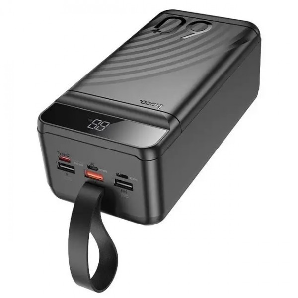 Повербанк Hoco J123C (PD20 W+QC3.0, 60000 mAh) с быстрой зарядкой и фонариком 3хUSB Black - 3592513 Повербанк Hoco J123C (PD20 W+QC3.0, 60000 mAh) с быстрой зарядкой и фонариком 3хUSB Black - 3592513