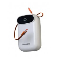 Павербанк Rablex RB20FP (20000 mAh, 120W+PD30W) з індикатором заряду White