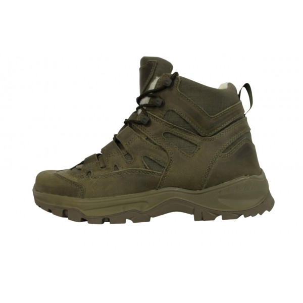 Черевики тактичні зимові на штучному хутрі ML CL 052 Олива - 3593057