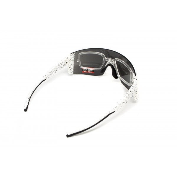 Окуляри захисні Global Vision Astro White (G-Tech™ silver), дзеркальні сірі в білій оправі (з можливістю установки діоптрійної вставки) - 3587204 Окуляри захисні Global Vision Astro White (G-Tech™ silver), дзеркальні сірі в білій оправі (з можливістю установки діоптрійної вставки) - 3587204
