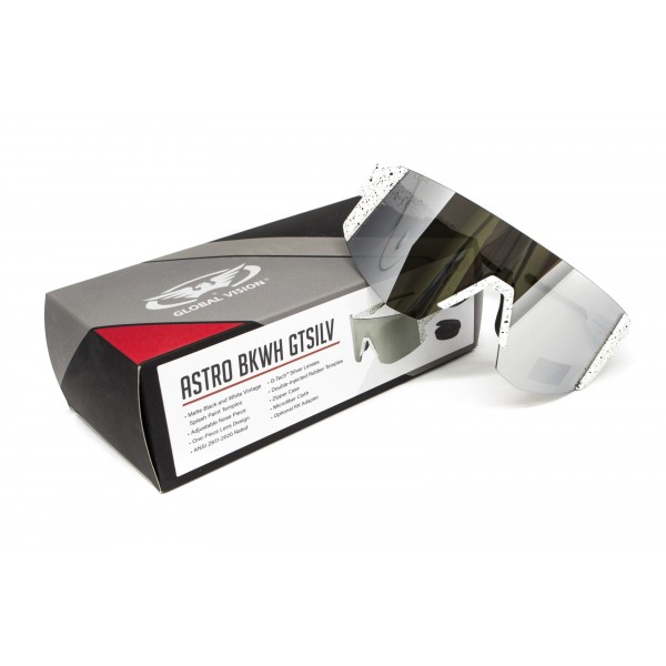 Окуляри захисні Global Vision Astro White (G-Tech™ silver), дзеркальні сірі в білій оправі (з можливістю установки діоптрійної вставки) - 3587204 Окуляри захисні Global Vision Astro White (G-Tech™ silver), дзеркальні сірі в білій оправі (з можливістю установки діоптрійної вставки) - 3587204
