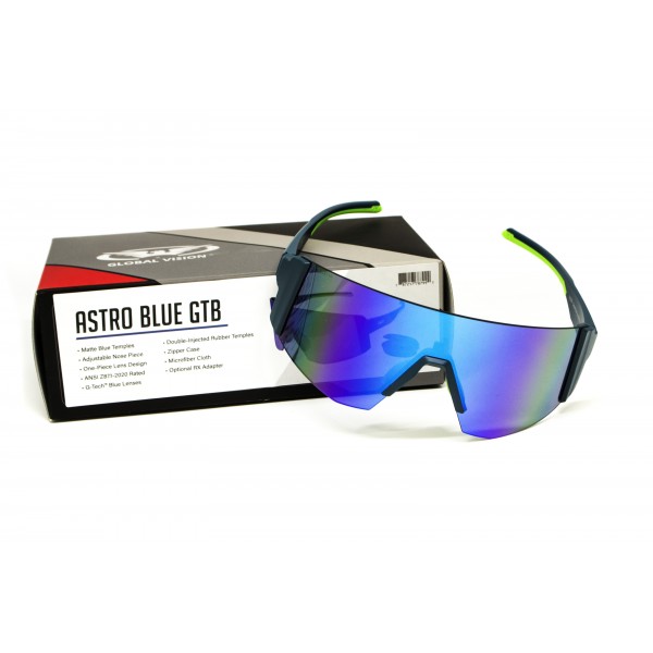 Окуляри захисні Global Vision Astro+RX Blue (G-Tech™ blue), дзеркальні сині в синій оправі з діоптричною вставкою в комплекті - 3587224 Окуляри захисні Global Vision Astro+RX Blue (G-Tech™ blue), дзеркальні сині в синій оправі з діоптричною вставкою в комплекті - 3587224