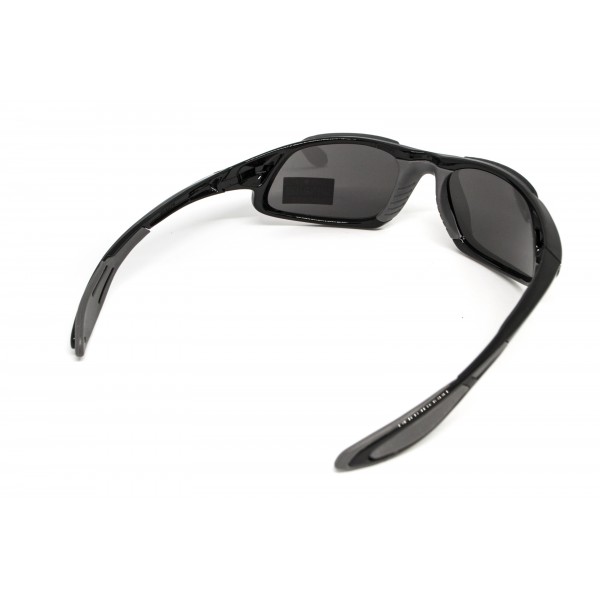 Очки защитные открытые Global Vision Code-8 (gray), серые в чёрной глянцевой оправе - 3587165 Очки защитные открытые Global Vision Code-8 (gray), серые в чёрной глянцевой оправе - 3587165