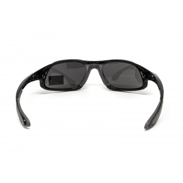 Очки защитные открытые Global Vision Code-8 (gray), серые в чёрной глянцевой оправе - 3587165 Очки защитные открытые Global Vision Code-8 (gray), серые в чёрной глянцевой оправе - 3587165