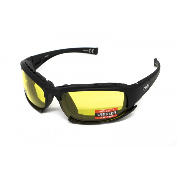 Окуляри захисні з ущільнювачем Global Vision Assault (yellow) Anti-Fog, жовті - 3586626 Окуляри захисні з ущільнювачем Global Vision Assault (yellow) Anti-Fog, жовті - 3586626