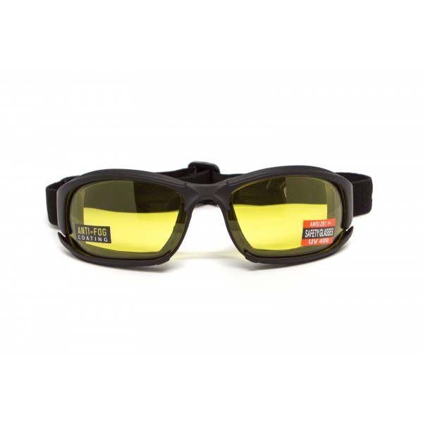 Окуляри захисні з ущільнювачем Global Vision Assault (yellow) Anti-Fog, жовті - 3586626 Окуляри захисні з ущільнювачем Global Vision Assault (yellow) Anti-Fog, жовті - 3586626