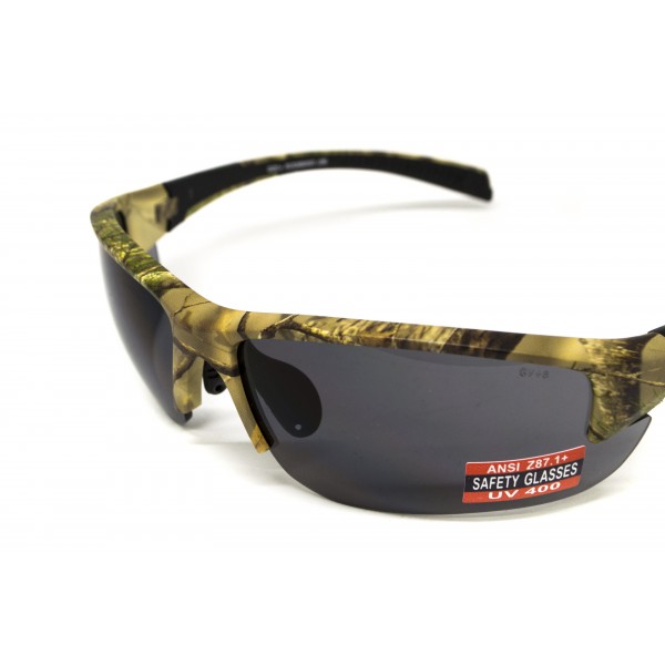 Окуляри захисні Global Vision Hercules-7 Forest Camo (gray), сірі в камуфльованій оправі - 3587216