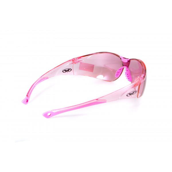 Очки защитные открытые Global Vision Cruisin (pink), розовые - 3587157