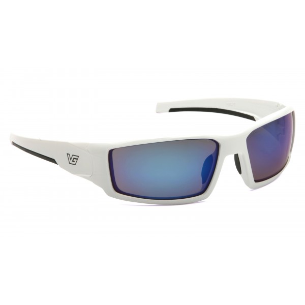 Окуляри захисні Venture Gear Pagosa White (ice blue mirror) Anti-Fog, дзеркальні сині в білій оправі - 3587167