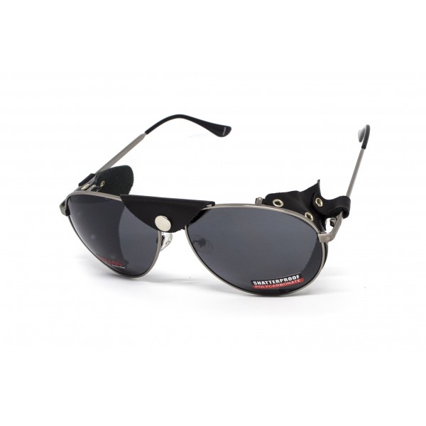 Окуляри захисні Global Vision Aviator-3 (gray), сірі зі з'ємним ущільнювачем із синтетичної "шкіри" - 3586628 Окуляри захисні Global Vision Aviator-3 (gray), сірі зі з'ємним ущільнювачем із синтетичної "шкіри" - 3586628