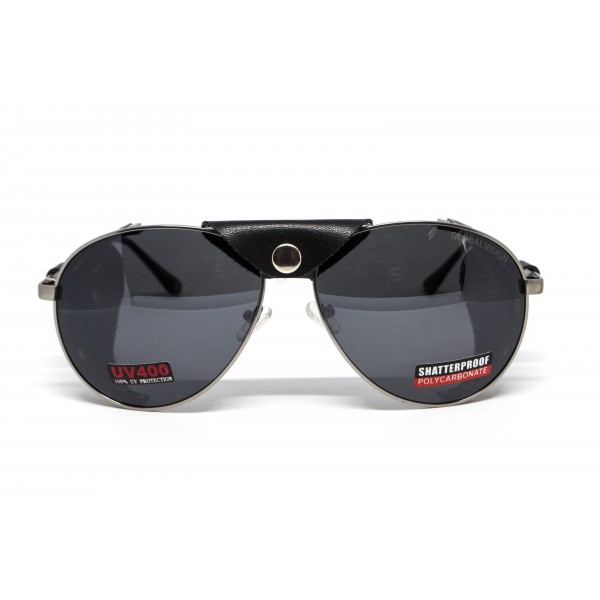 Окуляри захисні Global Vision Aviator-3 (gray), сірі зі з'ємним ущільнювачем із синтетичної "шкіри" - 3586628 Окуляри захисні Global Vision Aviator-3 (gray), сірі зі з'ємним ущільнювачем із синтетичної "шкіри" - 3586628