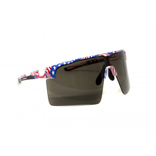 Окуляри захисні Global Vision Onyx USA Flag (gray), сірі в оправі прапор США - 3587208