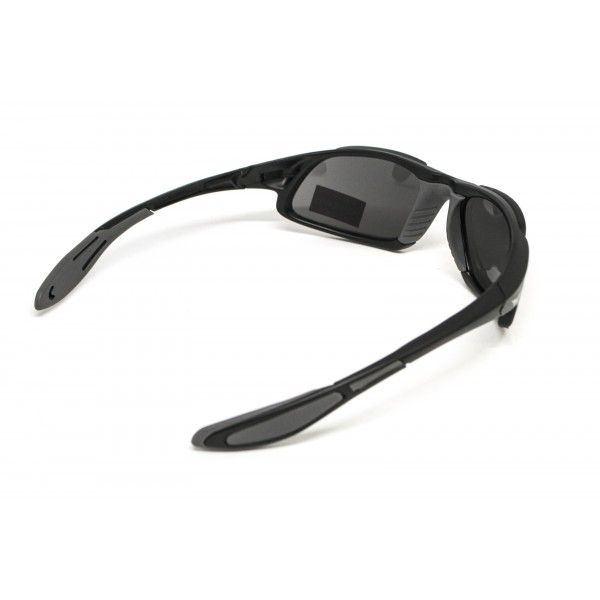 Окуляри захисні Global Vision Code-8 (smoke), сірі в чорній матовій оправі - 3573698 Окуляри захисні Global Vision Code-8 (smoke), сірі в чорній матовій оправі - 3573698