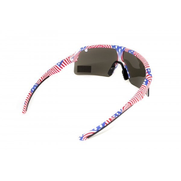 Окуляри захисні Global Vision Holeshot USA Flag (gray), сірі в оправі прапор США - 3587209 Окуляри захисні Global Vision Holeshot USA Flag (gray), сірі в оправі прапор США - 3587209