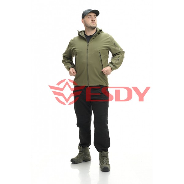 Куртка ESDY Softshell софтшелл, тактическая 01. Олива XL - 3591950 Куртка ESDY Softshell софтшелл, тактическая 01. Олива XL - 3591950