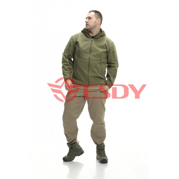 Куртка ESDY Softshell софтшелл, тактическая 01. Олива XL - 3591950 Куртка ESDY Softshell софтшелл, тактическая 01. Олива XL - 3591950