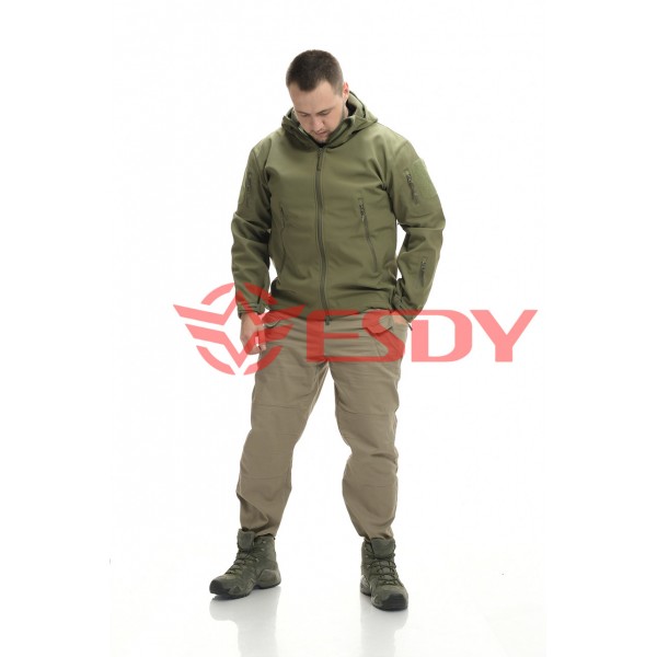 Куртка ESDY Softshell софтшелл, тактическая 01. Олива XL - 3591950 Куртка ESDY Softshell софтшелл, тактическая 01. Олива XL - 3591950