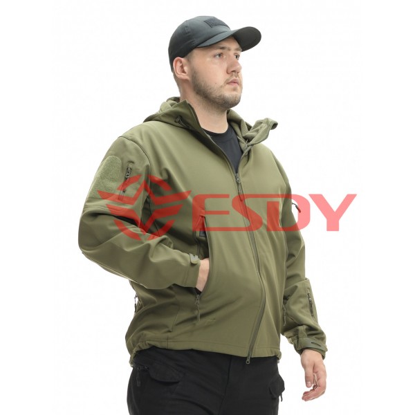 Куртка ESDY Softshell софтшел, тактична 01. Олива - 3591950
