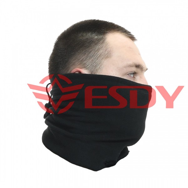 Баф флисовый двухслойный с фиксатором. ESDY. Черный - 3591890