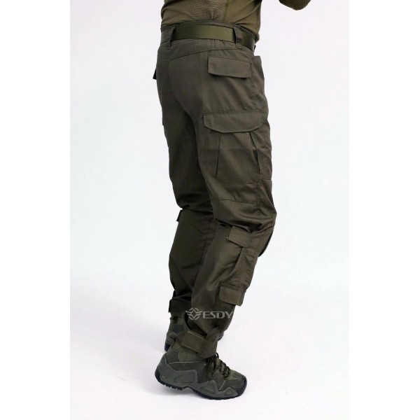 Штани тактичні з наколінниками. ESDY. Олива - 3591980