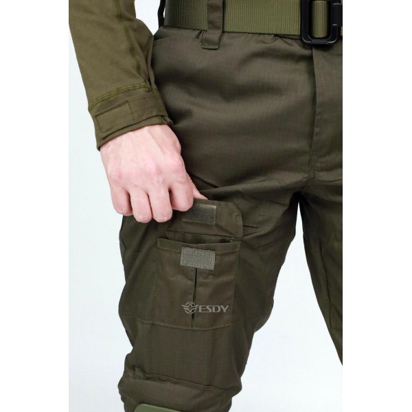 Штани тактичні з наколінниками. ESDY. Олива - 3591980