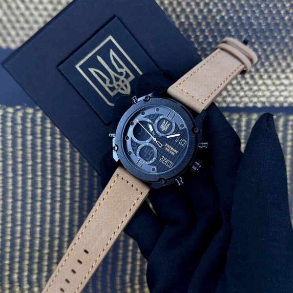 Patriot 017BKBKBR Тризуб золото Black-Black-Light Brown. - 1201-0360-30 Patriot 017BKBKBR Тризуб золото Black-Black-Light Brown. - 1201-0360-30