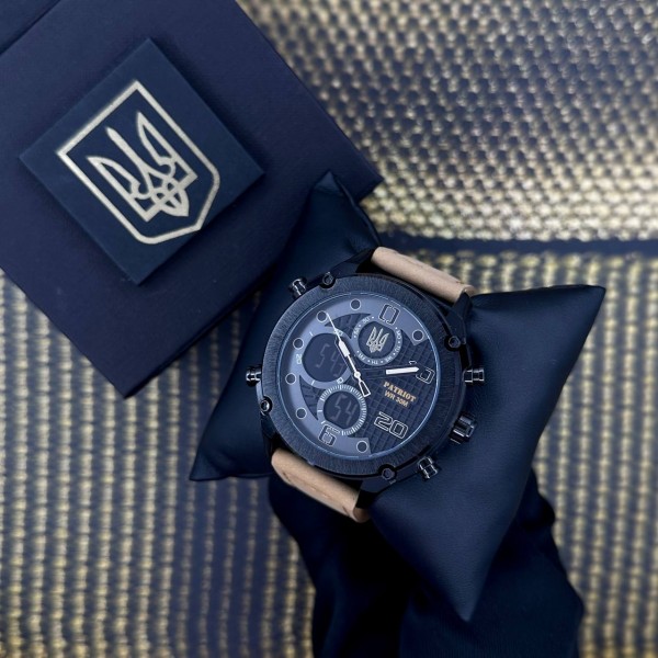 Patriot 017BKBKBR Тризуб золото Black-Black-Light Brown. - 1201-0360-30 Patriot 017BKBKBR Тризуб золото Black-Black-Light Brown. - 1201-0360-30