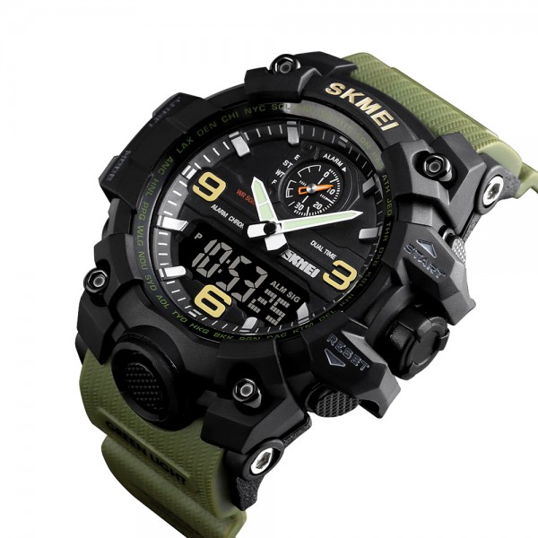 Skmei 1586 Black-Military Wrisband - 3590080