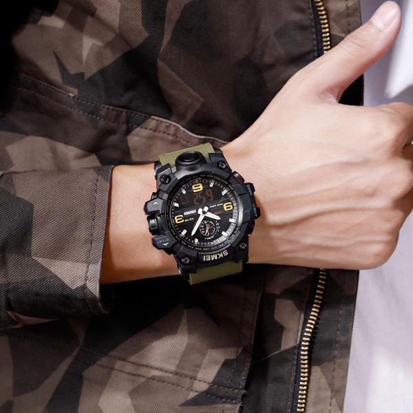 Skmei 1586 Black-Military Wrisband - 3590080