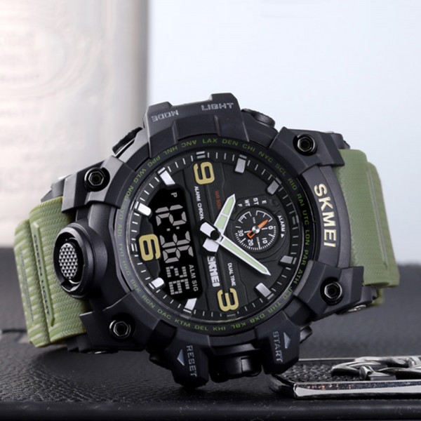 Skmei 1586 Black-Military Wrisband - 3590080