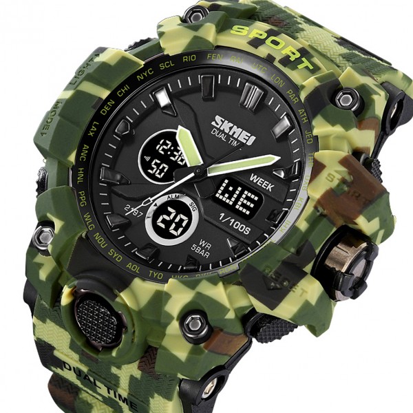 Skmei 2197CMGN Army Green Camouflage - 3591510