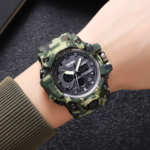 Skmei 2197CMGN Army Green Camouflage - 3591510