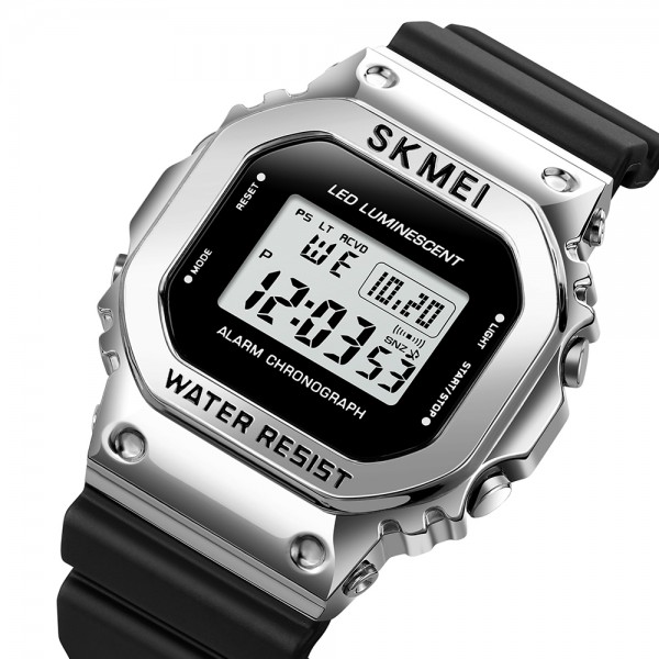 Skmei 1851SIBK Silver Black - 3590190