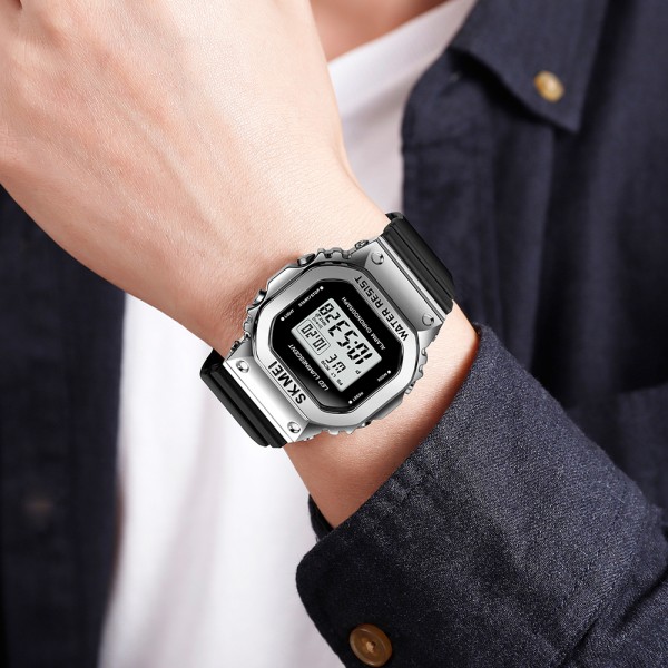 Skmei 1851SIBK Silver Black - 3590190