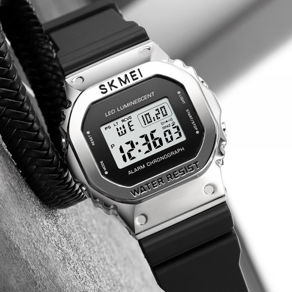 Skmei 1851SIBK Silver Black - 3590190