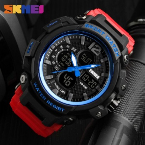 Skmei 1343 Black-Blue-Red Wristband SALE - 3590210 Skmei 1343 Black-Blue-Red Wristband SALE - 3590210