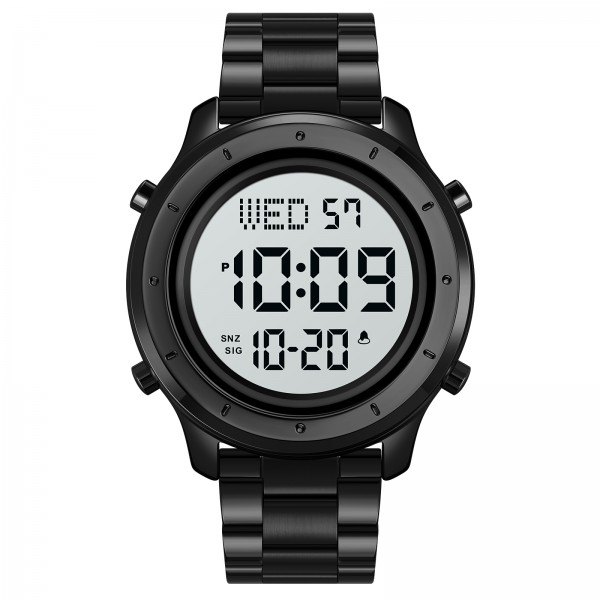 Skmei 1864SBKWT Black-White Steel - 3590380