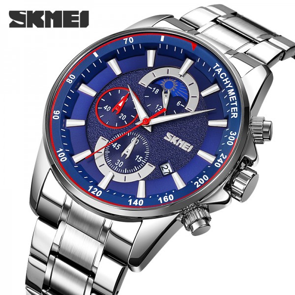 Skmei 9250SIBU Silver-Blue - 3590540 Skmei 9250SIBU Silver-Blue - 3590540