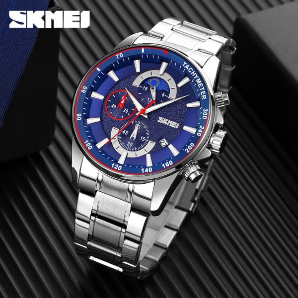 Skmei 9250SIBU Silver-Blue - 3590540 Skmei 9250SIBU Silver-Blue - 3590540