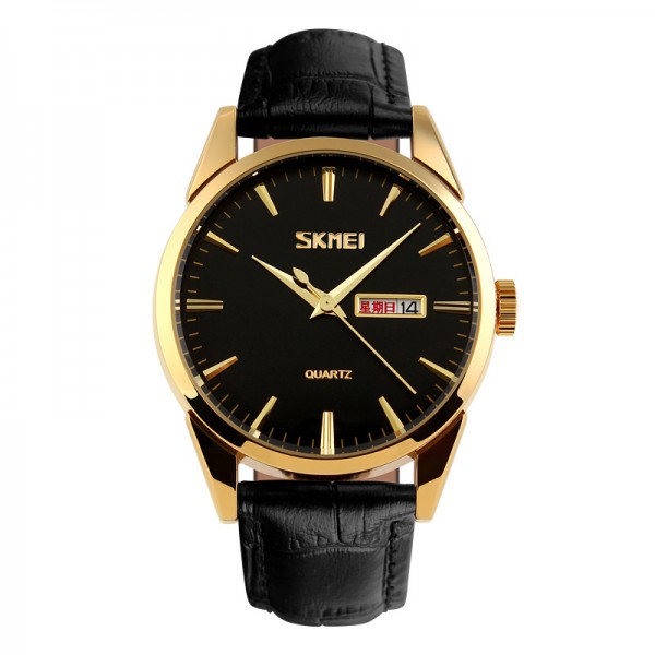 Skmei 9073GDBK-B Gold-Black men - 3590600