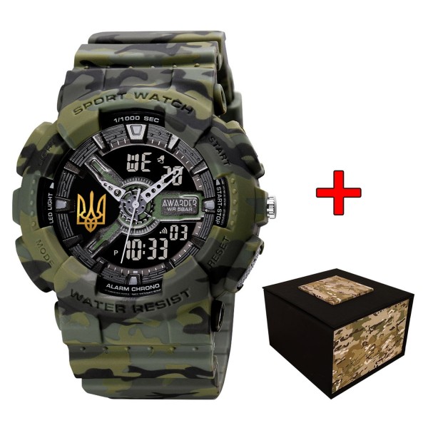 Awarder 005 Тризуб золото Camo Green - 1202-0148-29