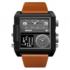 Skmei 2020BKBKBN Black-Broun-Black